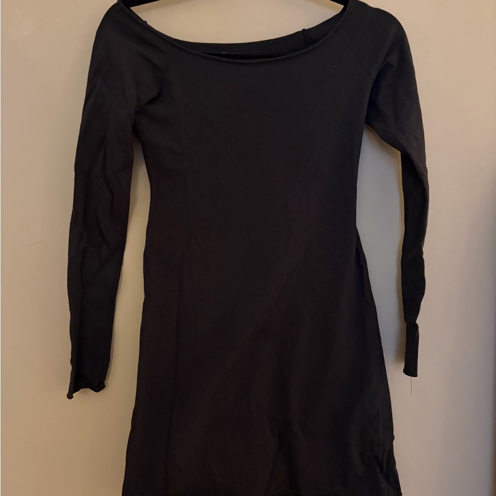 Brandy Melville Black Long Sleeve Dress worn once